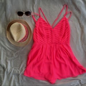 SOLD Hot Pink Romper